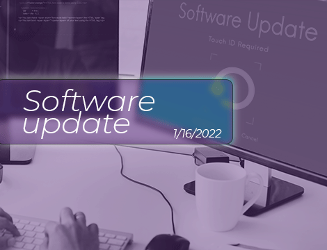 Software Update 1-16-2022