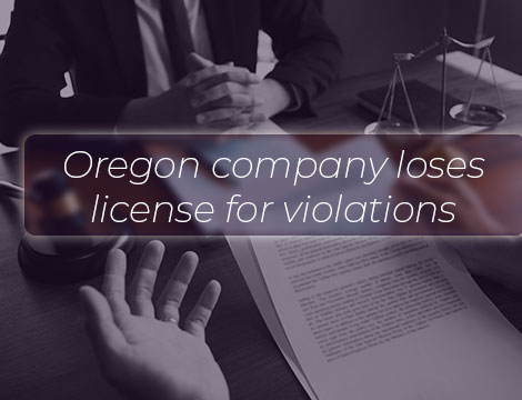 Oregon adult-use marijuana company loses license for multiple violations
